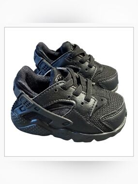 Nike Huarache Infant/Toddler Shoes Black Size 4C Like New